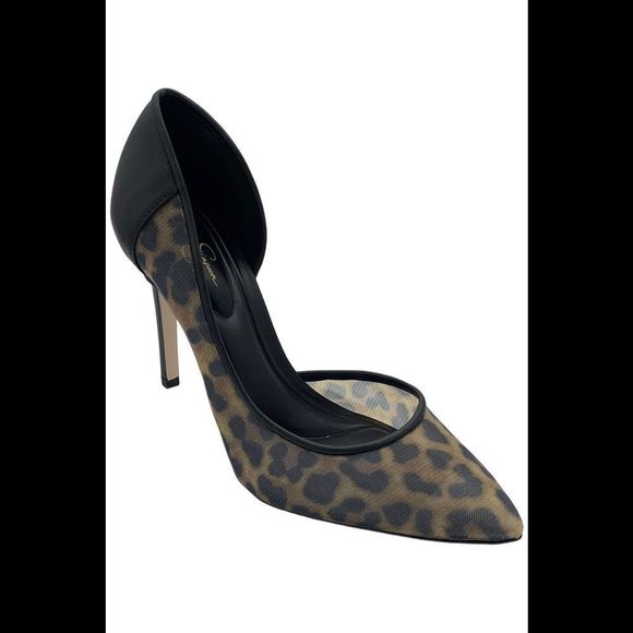 Jessica Simpson Women's Prizma D'Orsay Pump Brown/Black Leopard Mesh - Medium - Picture 1 of 3